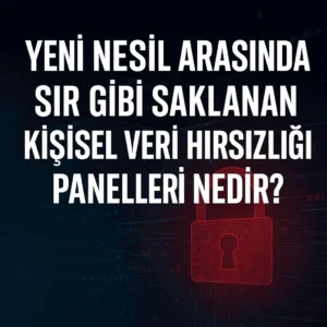 “panel”, teknik bir kontrol paneli değil, çalıntı kişisel verilerin erişilip kullanıldığı yasa dışı dijital arayüzlerdir. Bu paneller, veri sızıntılarından elde edilmiş T.C. kimlik numarası, adres, telefon, kredi notu, banka limiti, hatta e-Devlet giriş bilgileri gibi birçok özel veriye erişim sağlar.