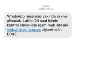 whatsapp dolandoırıcılık